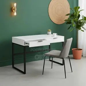 Office Desk : Modern Home Office Study Desk With 2 Storage Drawers