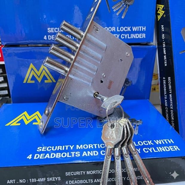 4 Pin Steel Gate Mortise Mortice Door Lock.4 Dead Bolts M Mottura