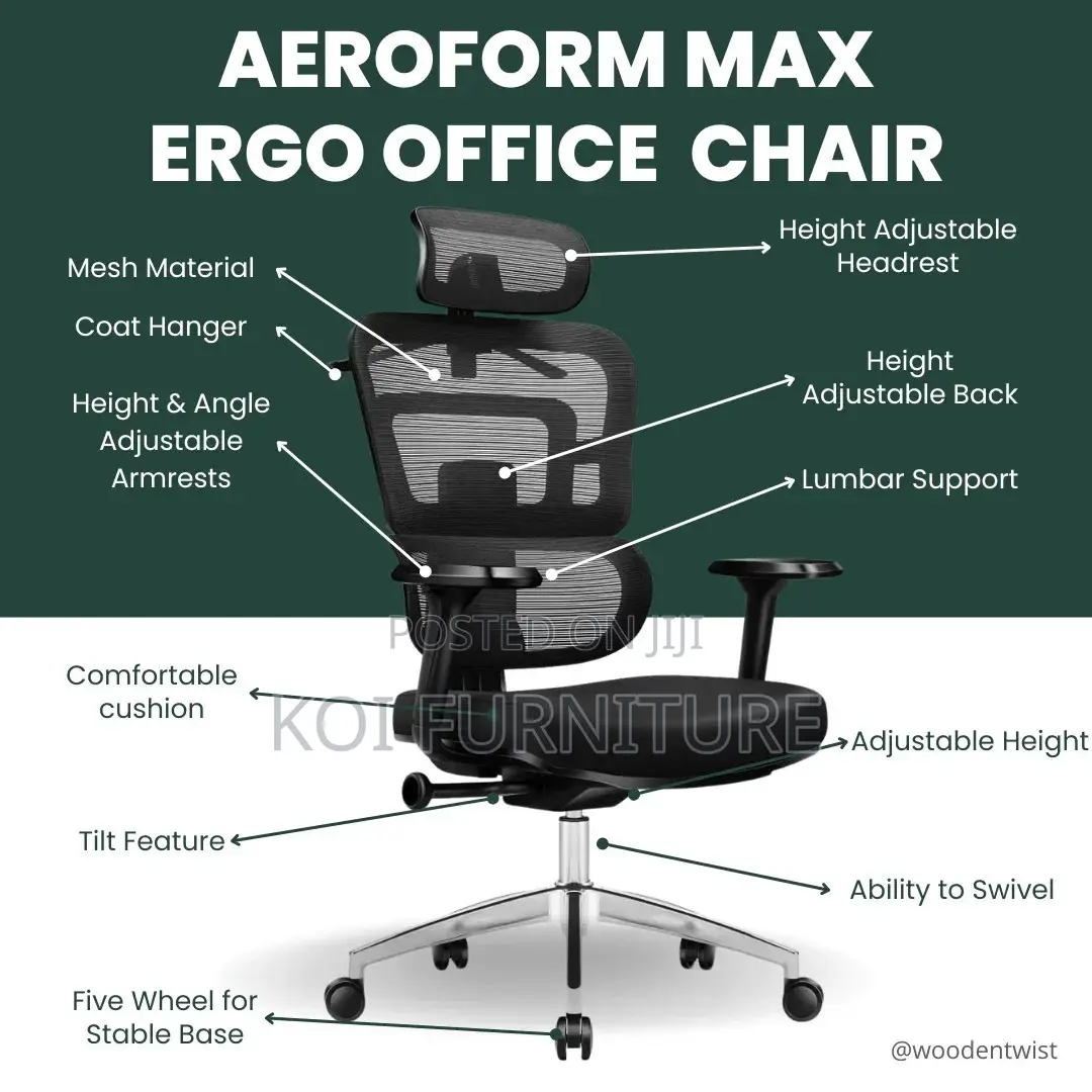 Office Chairs; High Back Ergonomic Office Chair