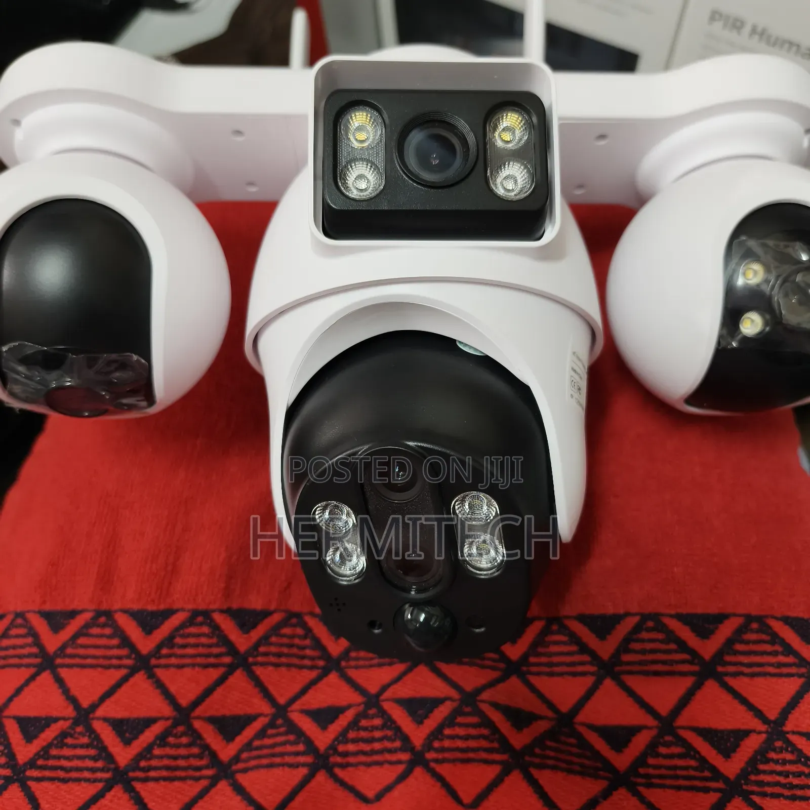 Two Way Audio System Quad Camera Solar Powered 4g Smart