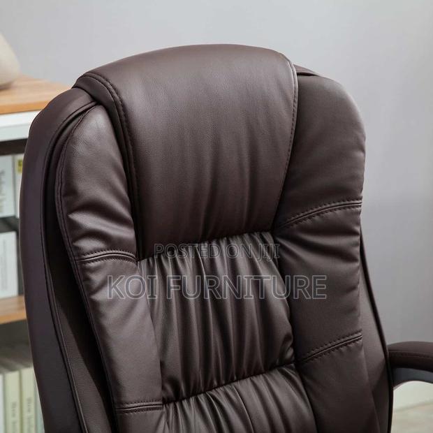 Office Chair; High Back Leather Reclining Ergonomic Seat - thumbnail 3