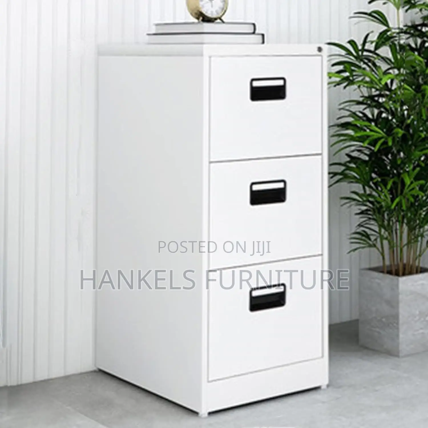 Lockable 3 Drawer Filing Cabinet for Office or Home
