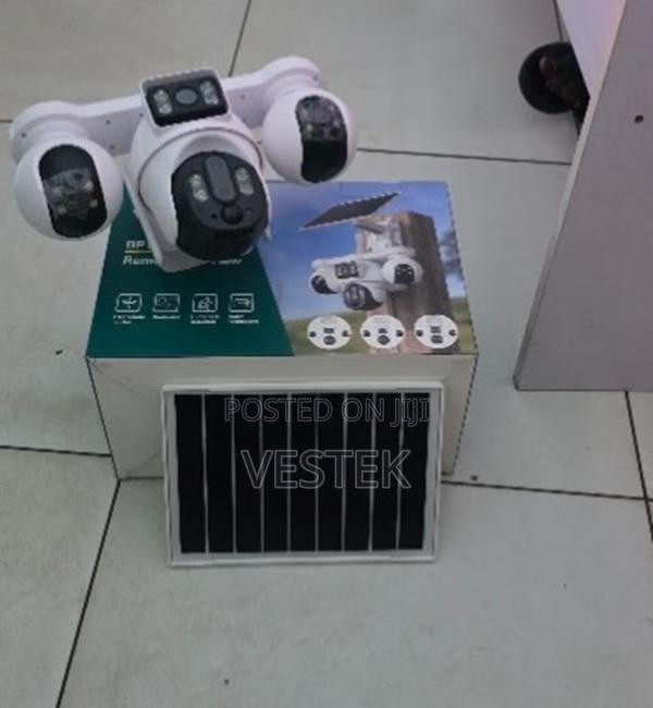 Four Lens 4 Night Vision 4g Sim Card Battery Security PTZ Solar Camera