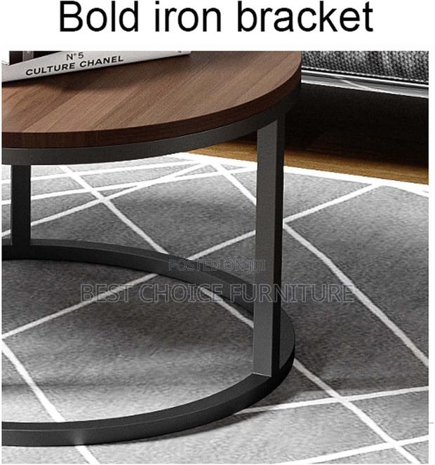 Coffee Tables; Stylish Brown Overlapping Coffee Table Set - thumbnail 12