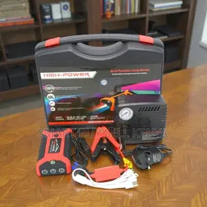 Compact Portable 12v 99800mah Booster With Air Compressor Pump