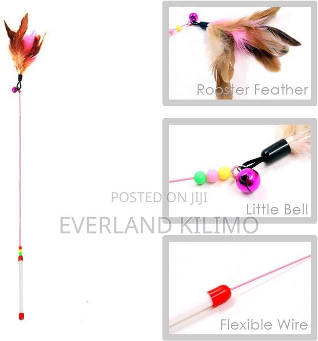 Beads Bells Kitten Wand Toys Pet