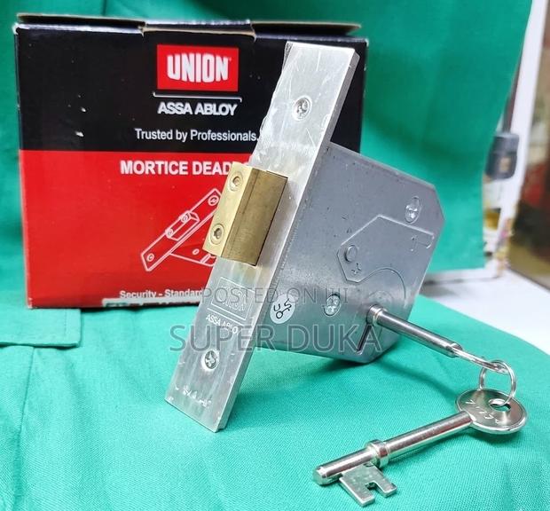 Union 3 Lever Mortice Deadlock.Heavy Duty-Steel Metal/Wood Door Gate
