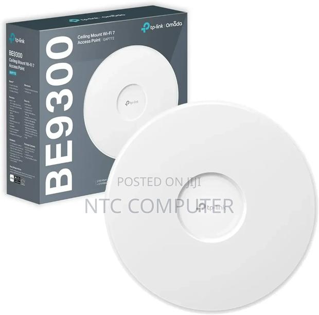 Tplink Eap772 Wifi 7 Ceiling Mounttriband Gigabit Be9300 Access Point