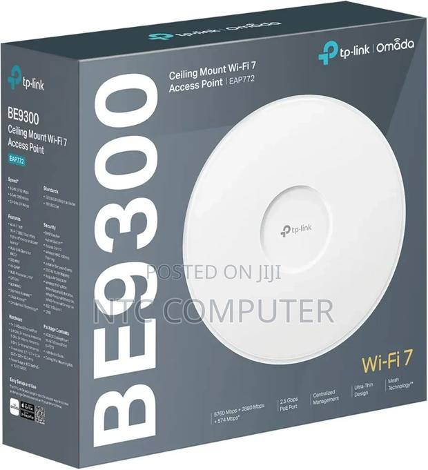 Tplink Eap772 Wifi 7 Ceiling Mounttriband Gigabit Be9300 Access Point - thumbnail 2