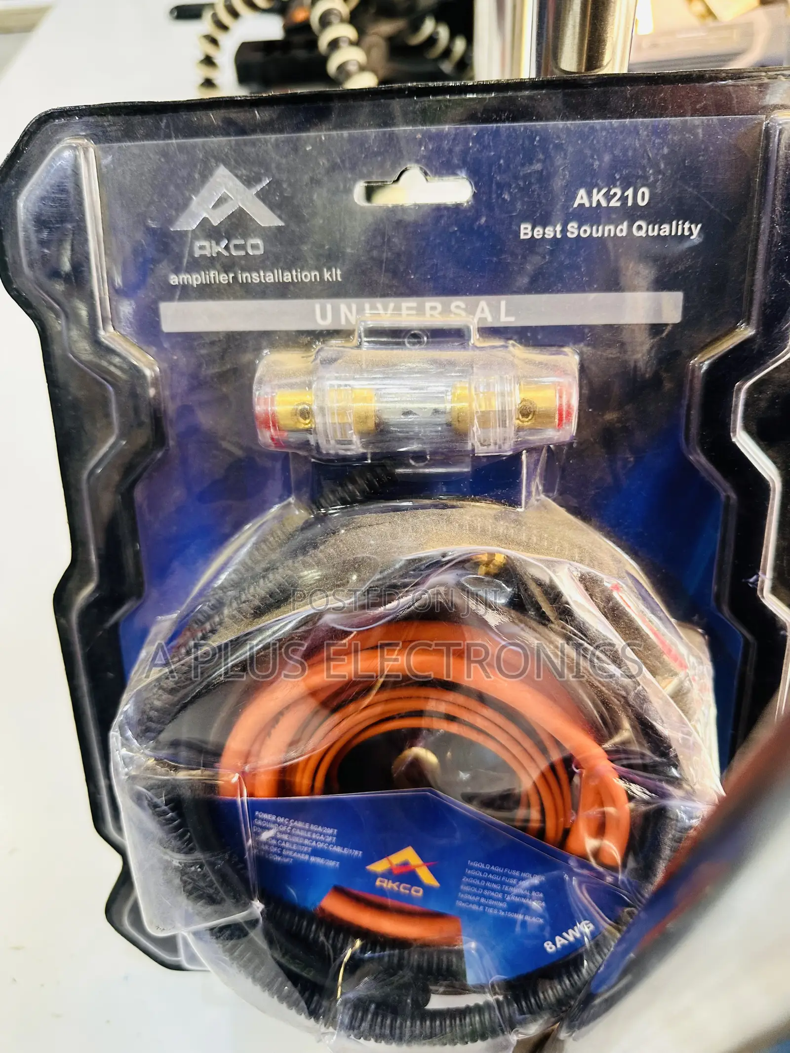 Akco Ak210 Car Amplifier Wiring Installation Kit-Full Installation Set