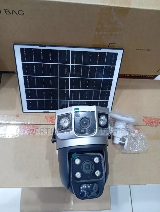 Remote View Monitoring 12mp 4g PTZ Rotating Dual Lens Solar Camera