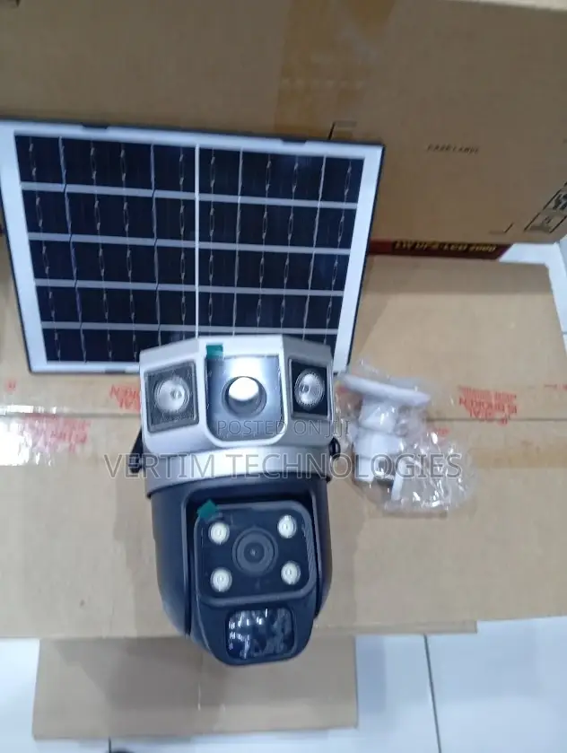 8w High Efficiency Solar Panel 12mp 4g PTZ Dual Lens Solar Camera
