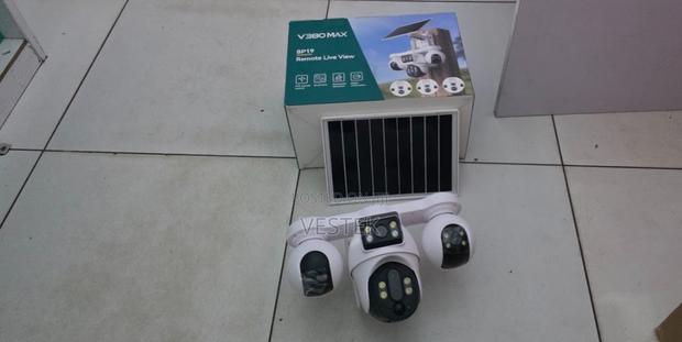 V380 Max Bp19 Remote View Solar Camera 4 Lens Four CCTV Camera