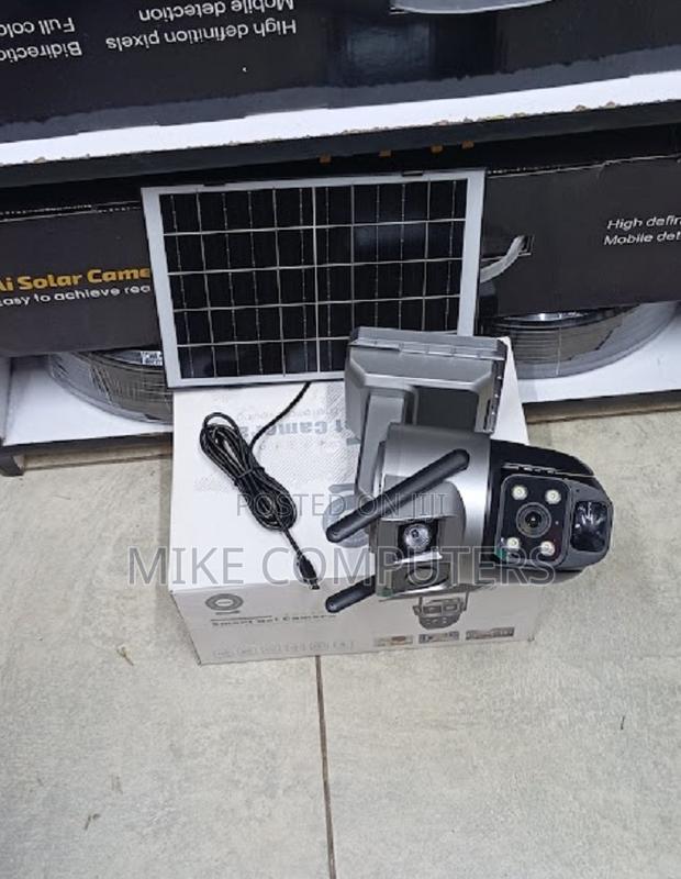 Auto Tracking Support 12mp 4g PTZ Rotating Dual Lens Solar Camera
