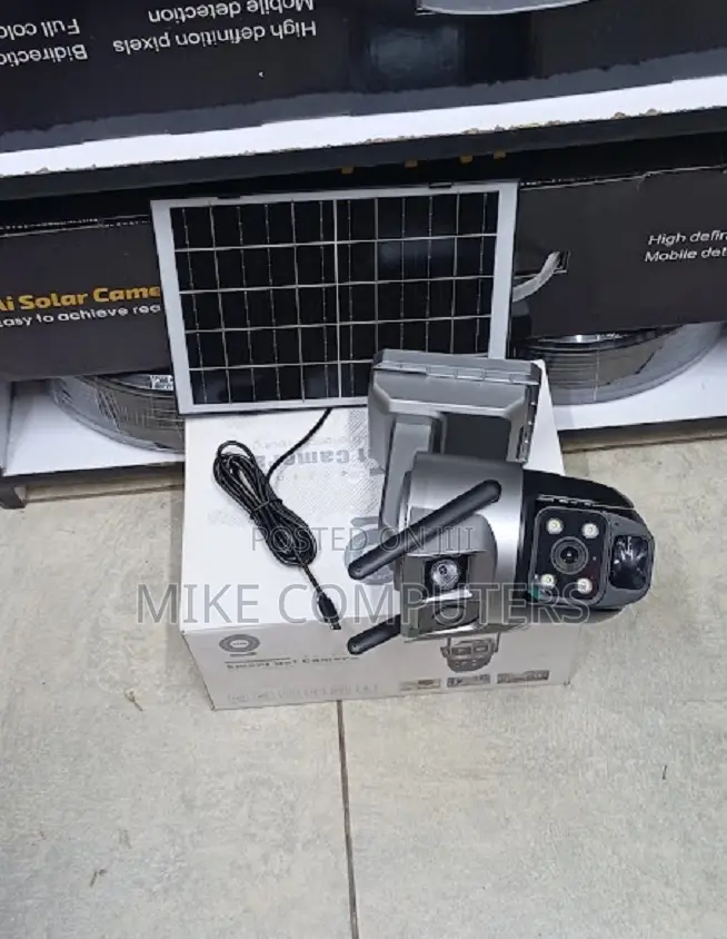 Auto Tracking Support 12mp 4g PTZ Rotating Dual Lens Solar Camera
