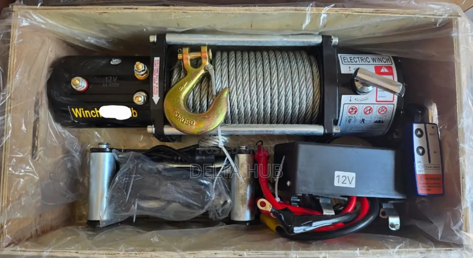 Industrial Grade 12000lb Electric Power Winch System