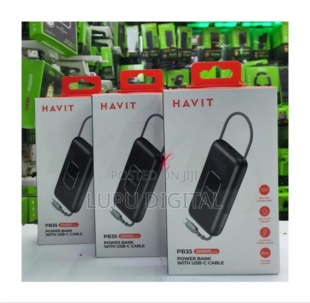Havit Pb35 *22.5w 20,000mah* Power Bank *With Usb C Cable