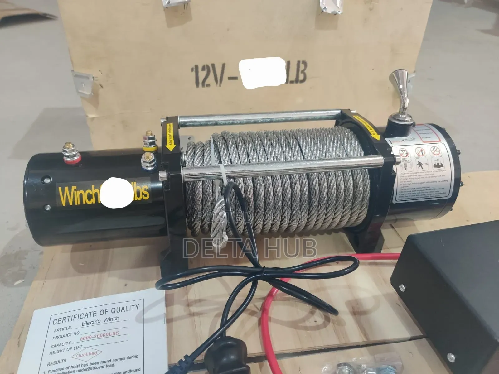 Universal 12000lbs Electric Recovery Winch for 4×4 Vehicles