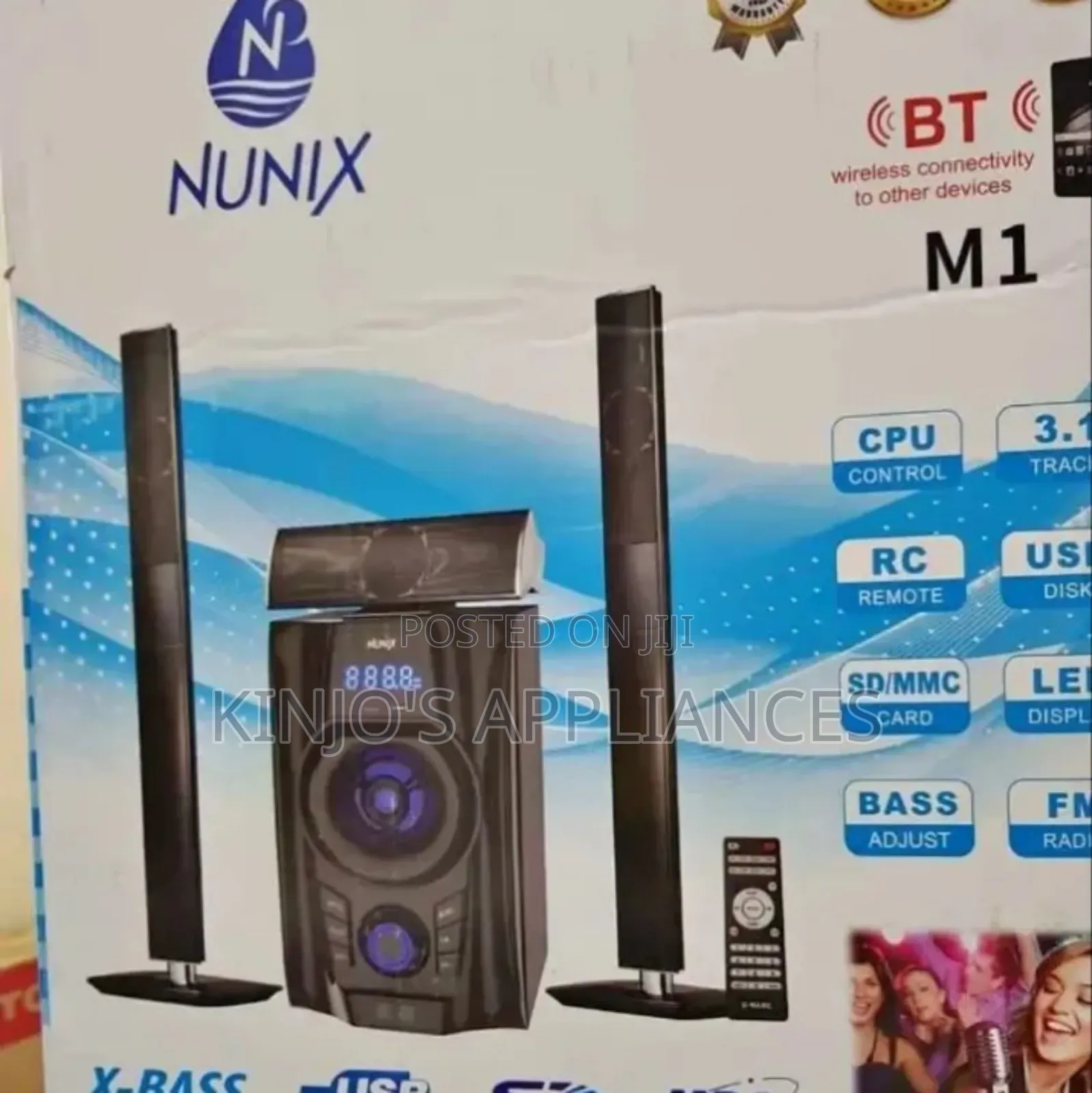Nunix 3.1ch Nu- M1 Home Theater Speaker System