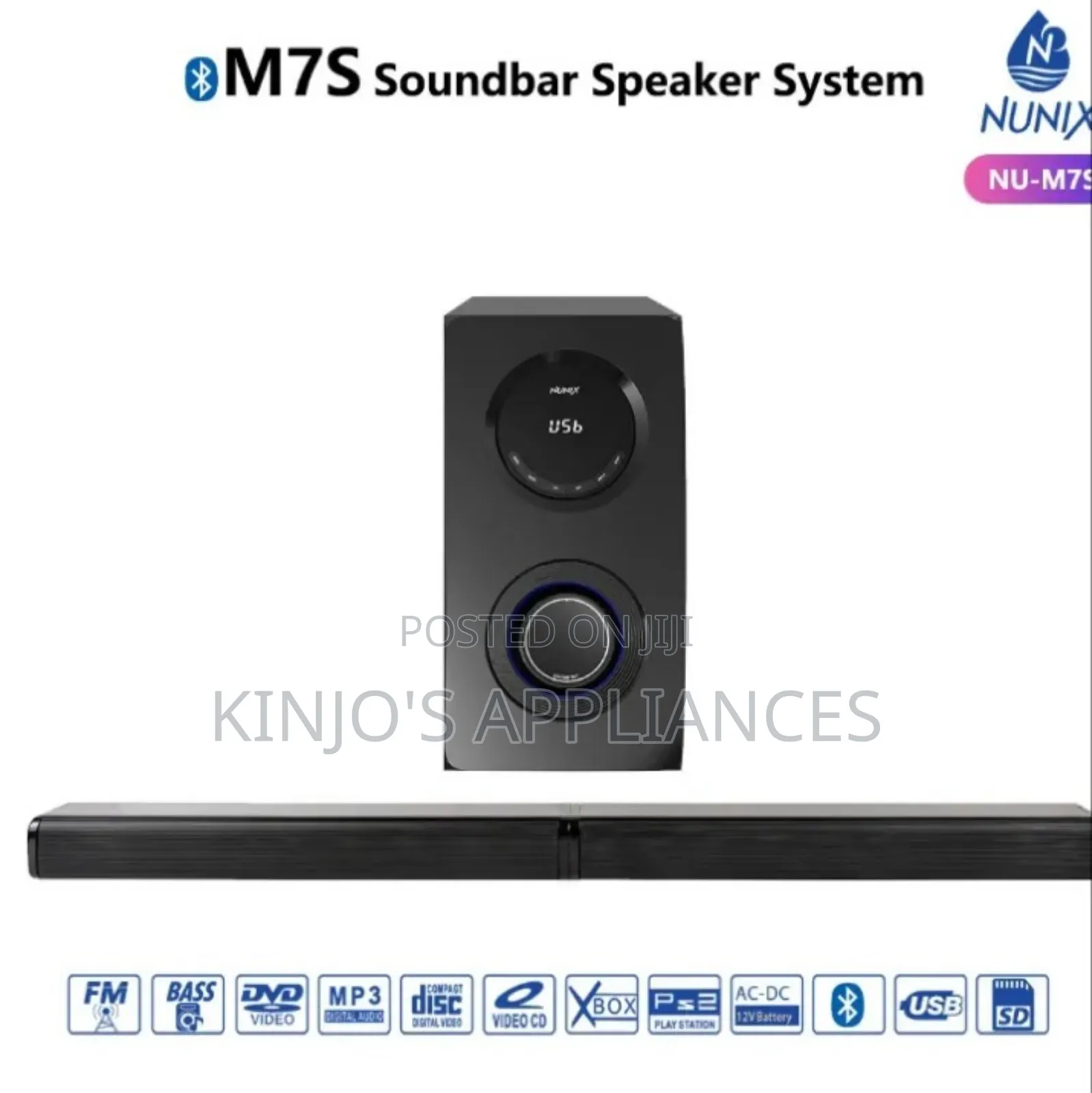 Nunix M7s Soundbar Speaker System Woffer