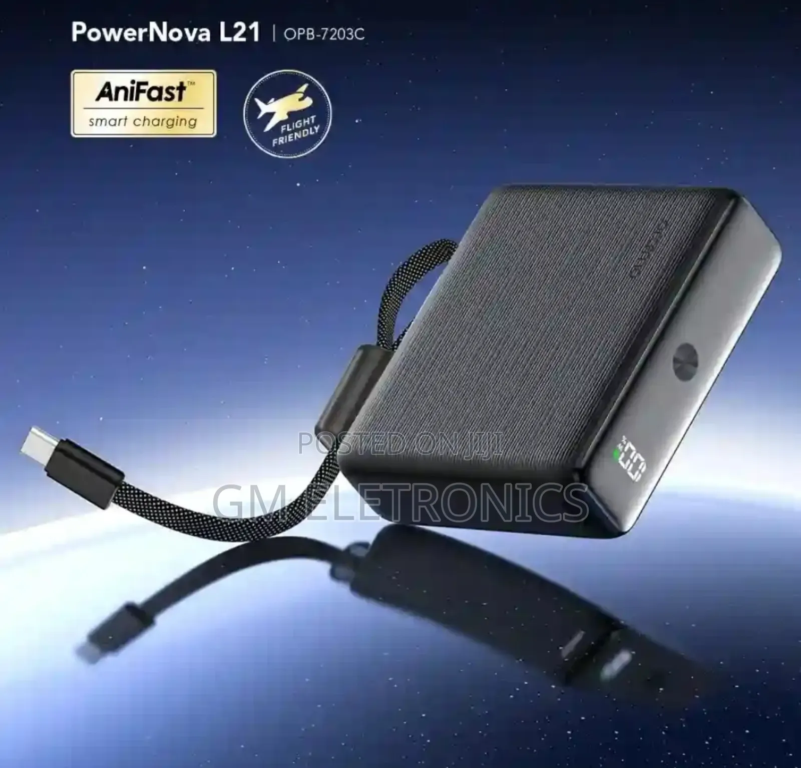 Oraimo Powernova L21 30w Power Bank.
