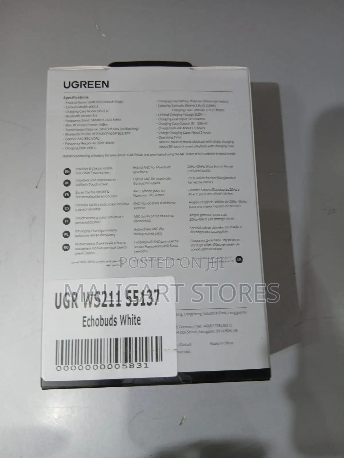 Ugreen Ws211 Echobuds Magic With Active Noise Cancelling Earbuds