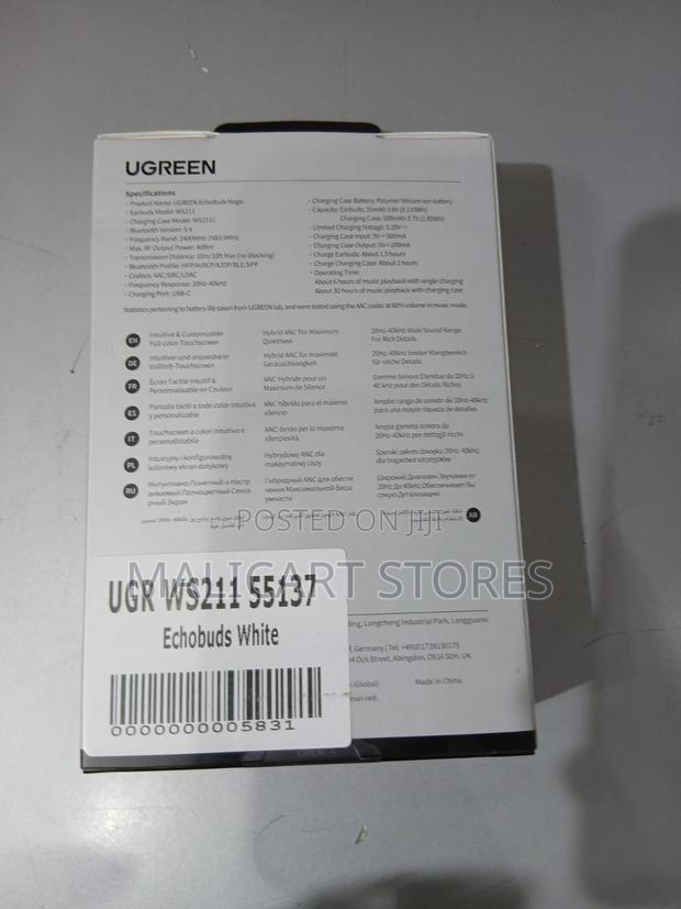 Ugreen Ws211 Echobuds Magic With Active Noise Cancelling Earbuds - thumbnail 2