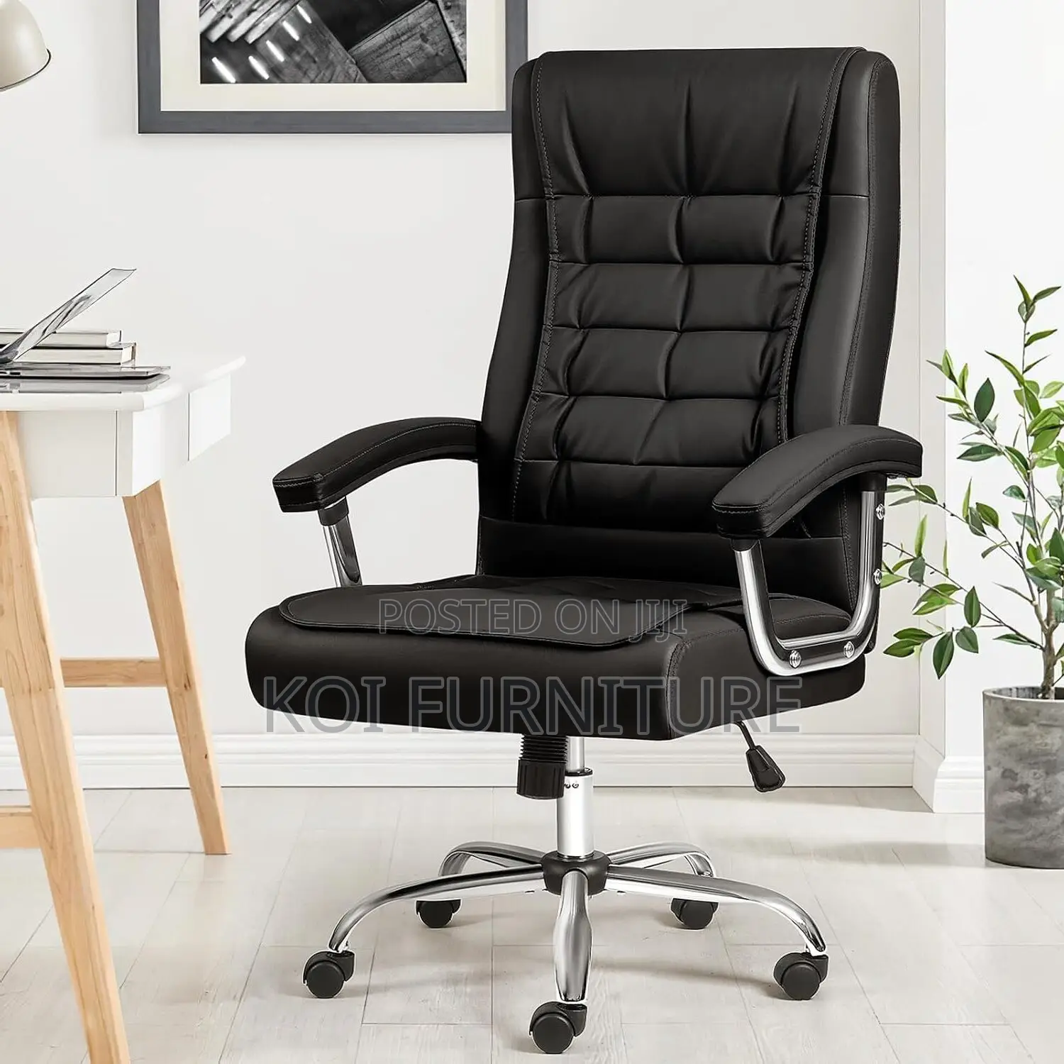 Office Chair; Leather Reclining Strong High Back Chairs