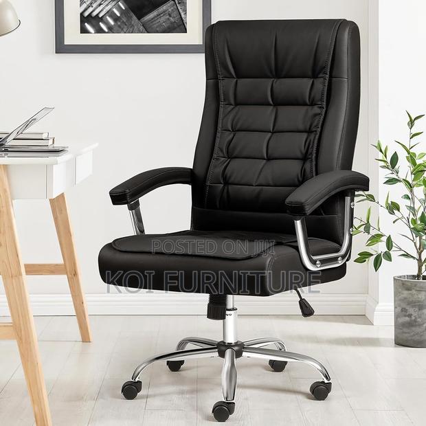 Office Chair; Leather Reclining Strong High Back Chairs