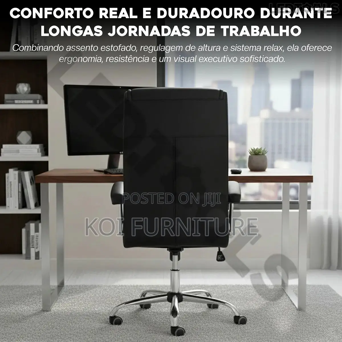 Office Chair; Leather Reclining Strong High Back Chairs