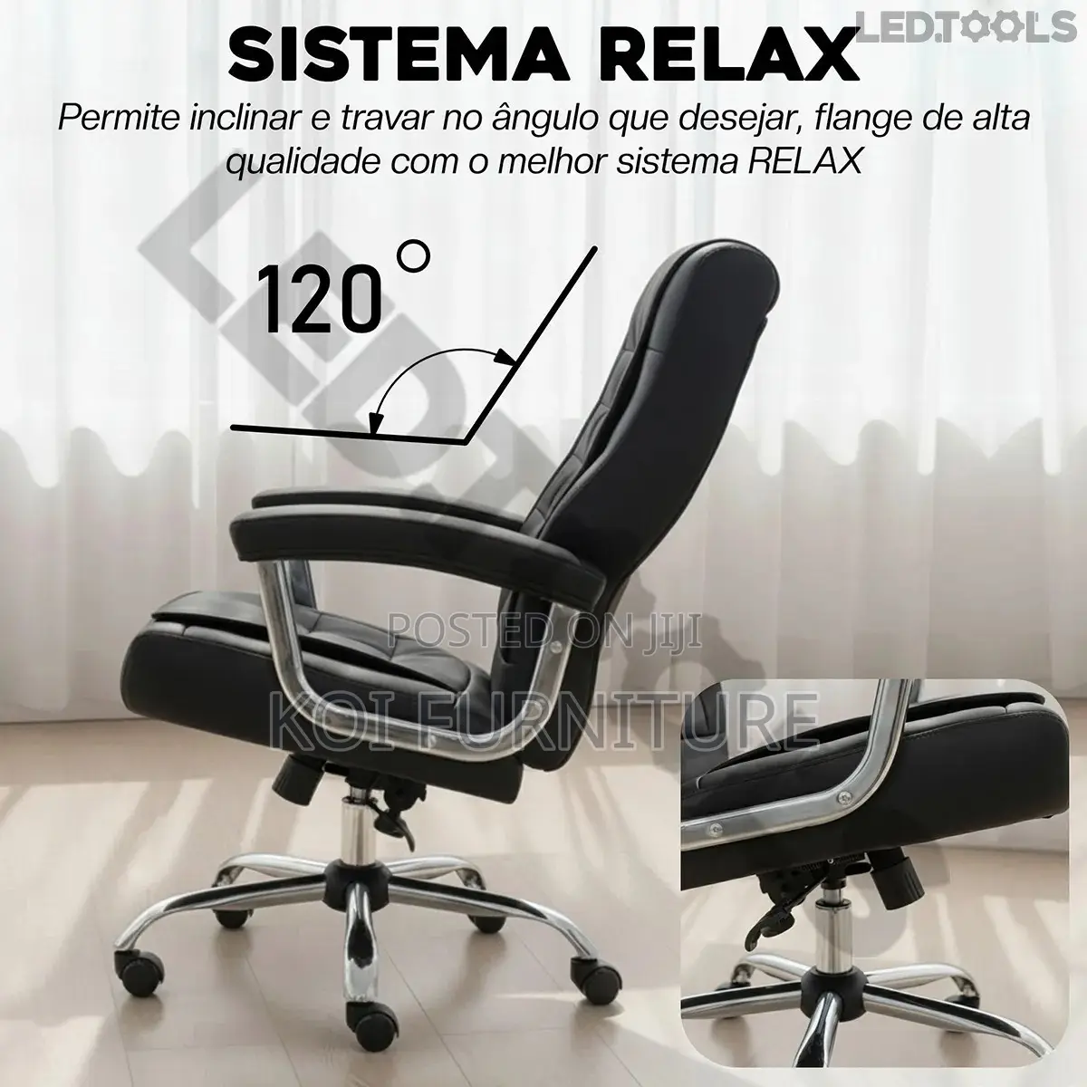 Office Chair; Leather Reclining Strong High Back Chairs
