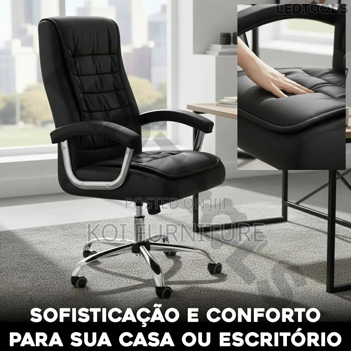 Office Chair; Leather Reclining Strong High Back Chairs