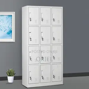 Modern Office Cabinet : 12 Doors Locker Steel Cabinet