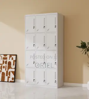 Modern Office Cabinet : 12 Doors Locker Steel Cabinet