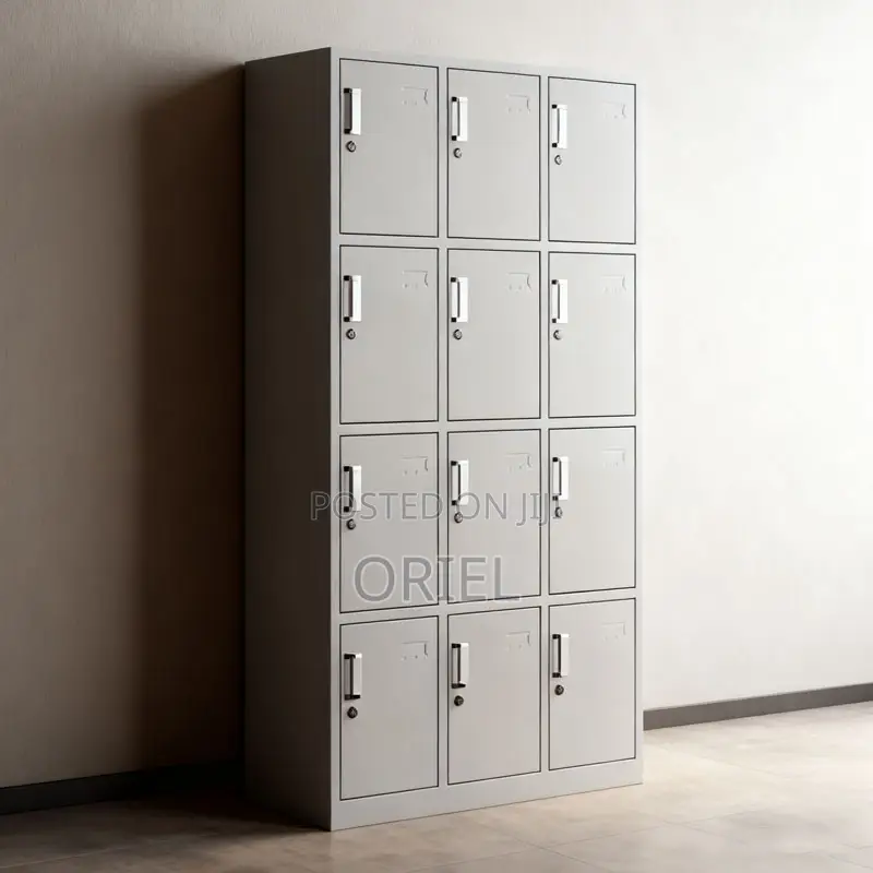 Modern Office Cabinet : 12 Doors Locker Steel Cabinet