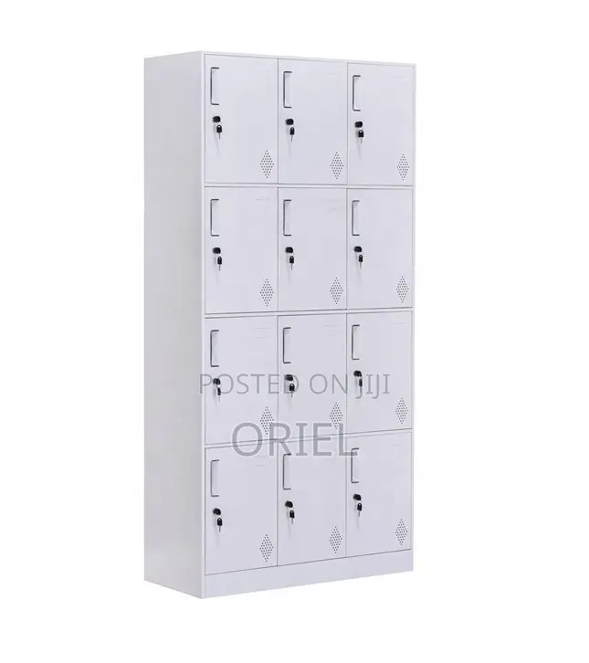 Modern Office Cabinet : 12 Doors Locker Steel Cabinet
