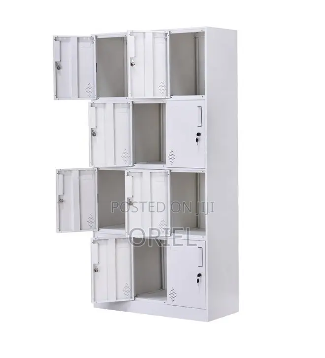 Modern Office Cabinet : 12 Doors Locker Steel Cabinet