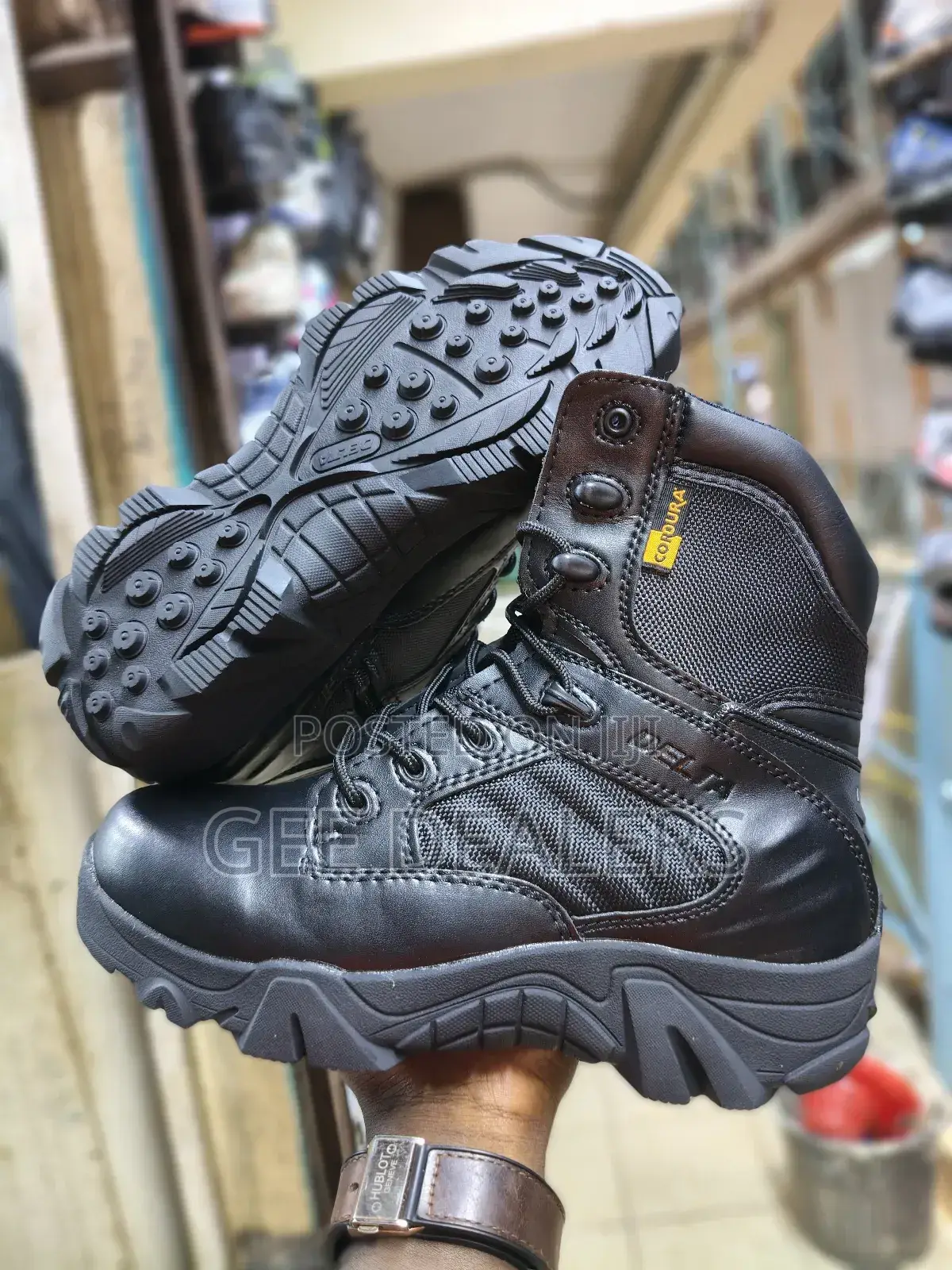 Waterproof Tactical Boots,Black Delta Boots,Black Hiking Shoes