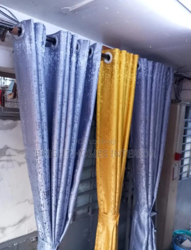 Light Grey Heavy Curtain - main view