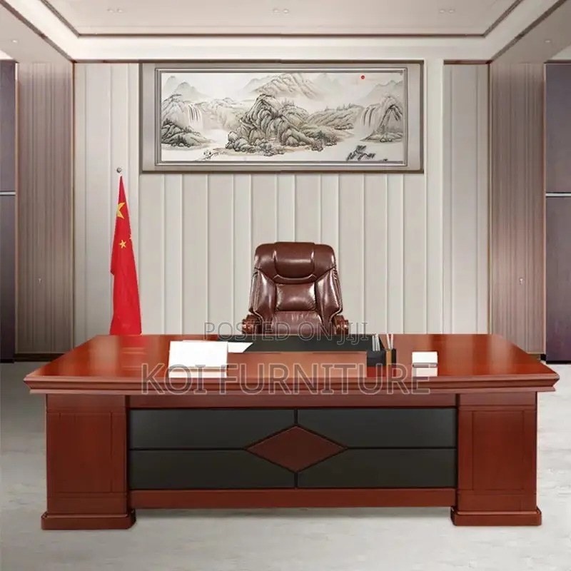 Office Desk; 1.8m Mahogany Boss Executive Desks
