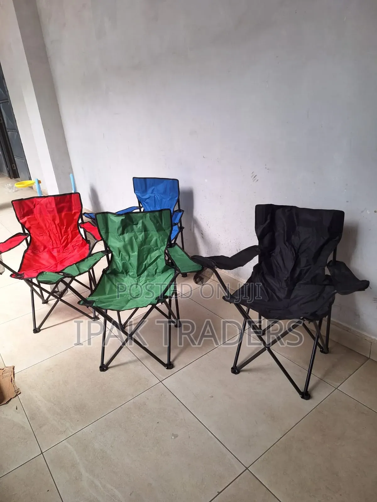 Camping Chairs, With Cup Holder Pouch