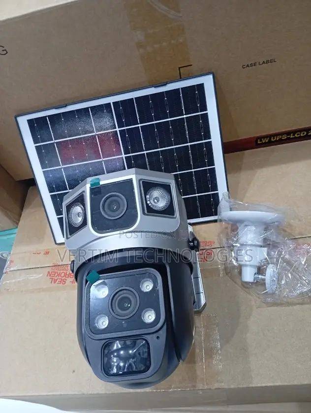 Auto Human Tracking 12mp 4g PTZ Rotating Dual Lens Solar Camera