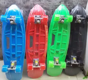 Graphic Fish Shape Skate Board