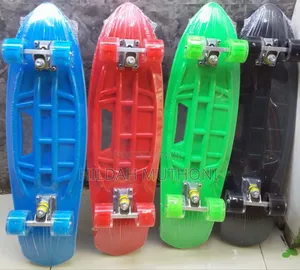 Graphic Fish Shape Skate Board