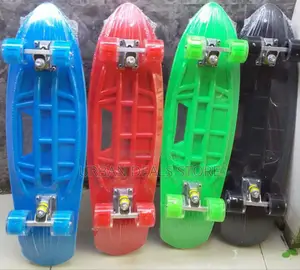 Graphic Fish Shape Skate Board