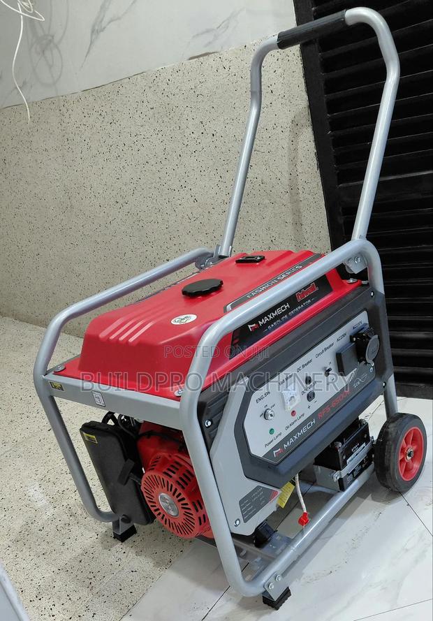 Maxmech 7kva Petrol Generator With Wheels and Handles - main view