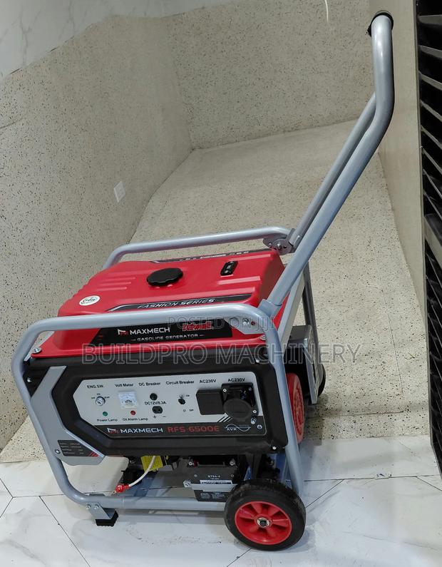 Maxmech 7kva Petrol Generator With Wheels and Handles - thumbnail 3