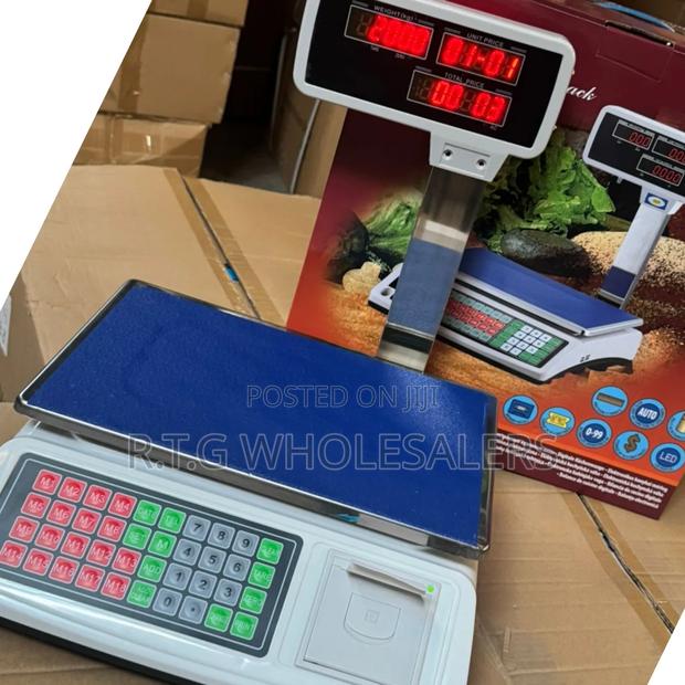 50 Kg Digital Weighing Scale + Built‐In Receipt Printer