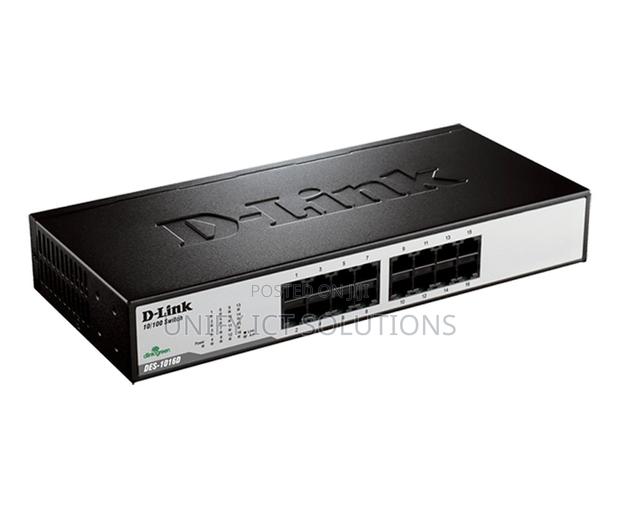 Dlink 10/100m 16-Port Fast Ethernet Unmanaged Desktop Switch - main view