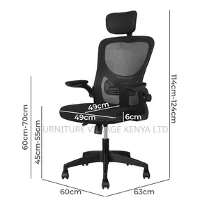 Office Chairs: Orthopedic Ergonomic Office Seat With Headrest